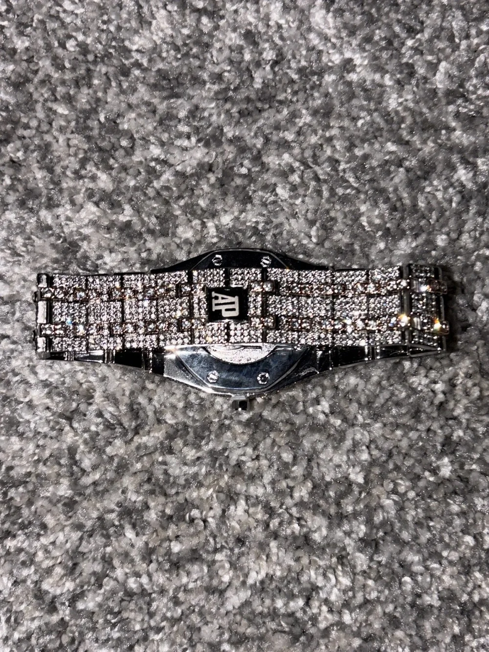 rose gold Moissanite ap watch